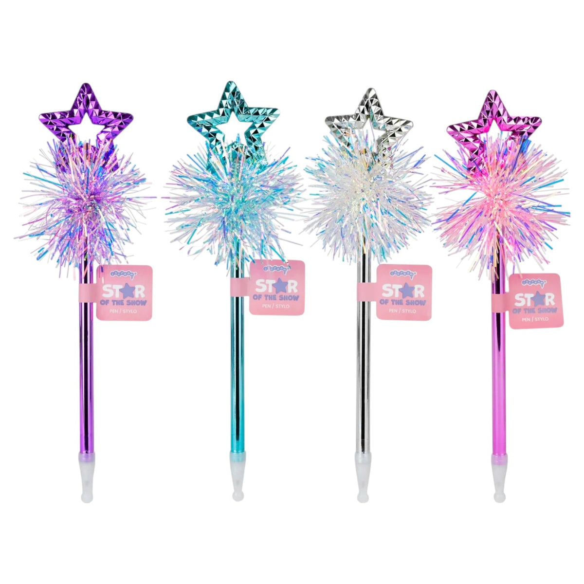 Fun, fidget-friendly star-topped pen for camp, journaling, or school