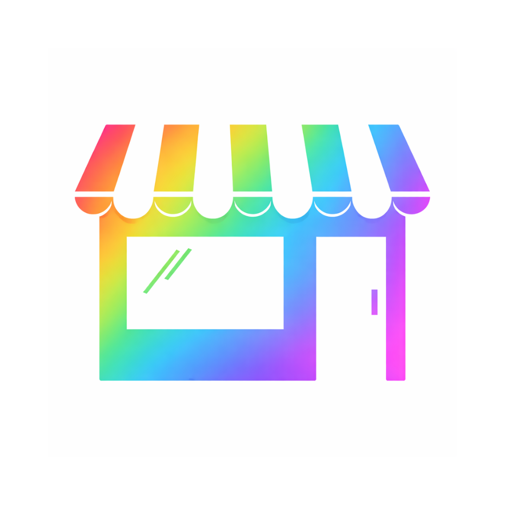 Rainbow gradient storefront icon for the In-Store Camp Appointment
