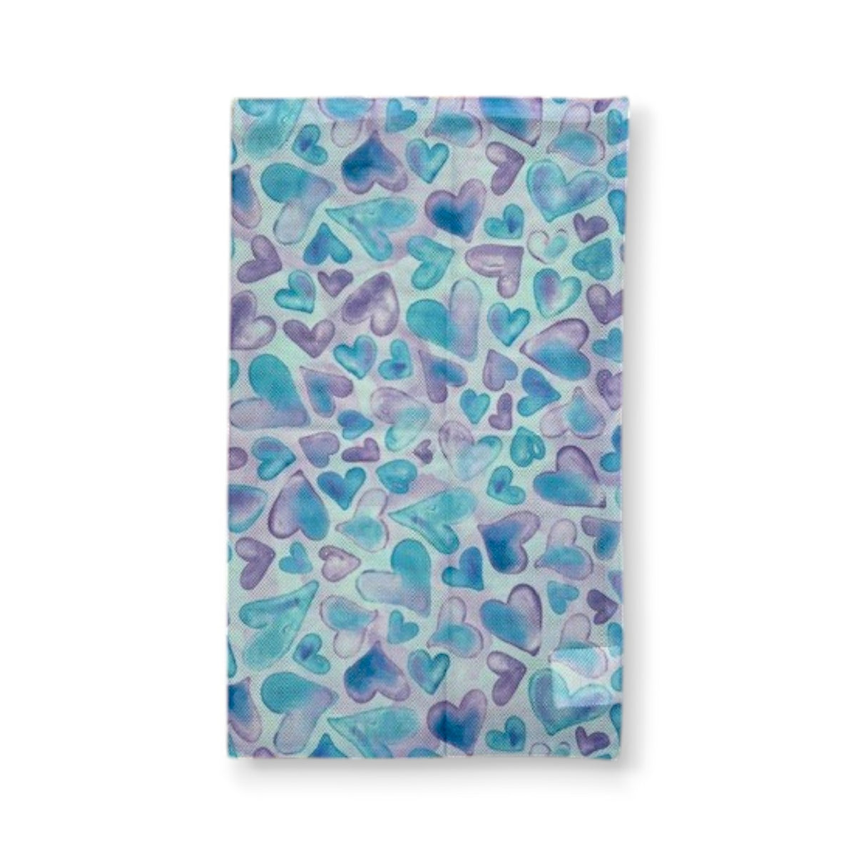 Watercolor Hearts Mesh Sock Bag – keeps socks paired, summer camp bunk essential, Bee Bee Designs.
