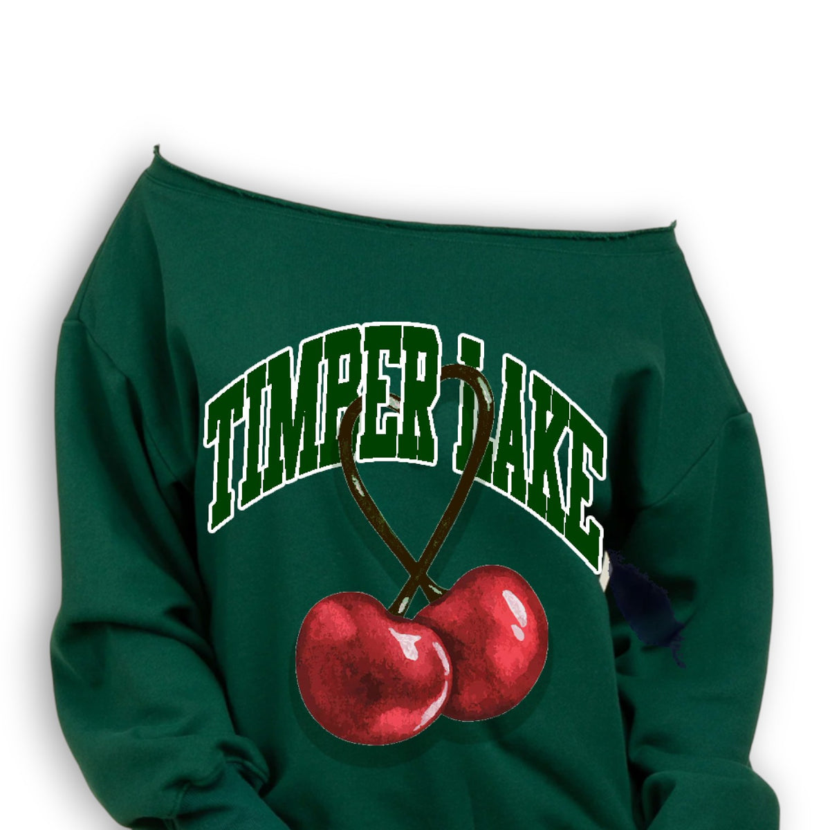 Camp Future Cherries Off Shoulder Crew - Bee Bee Designs