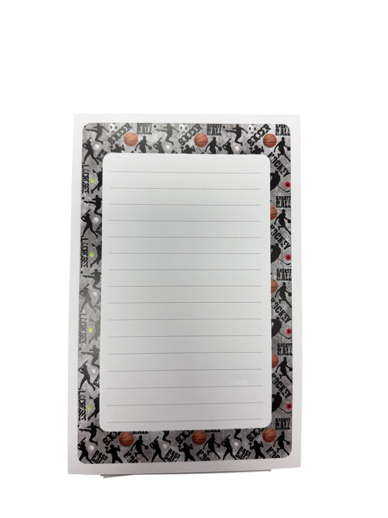 Multi Sports Lined Notepad
