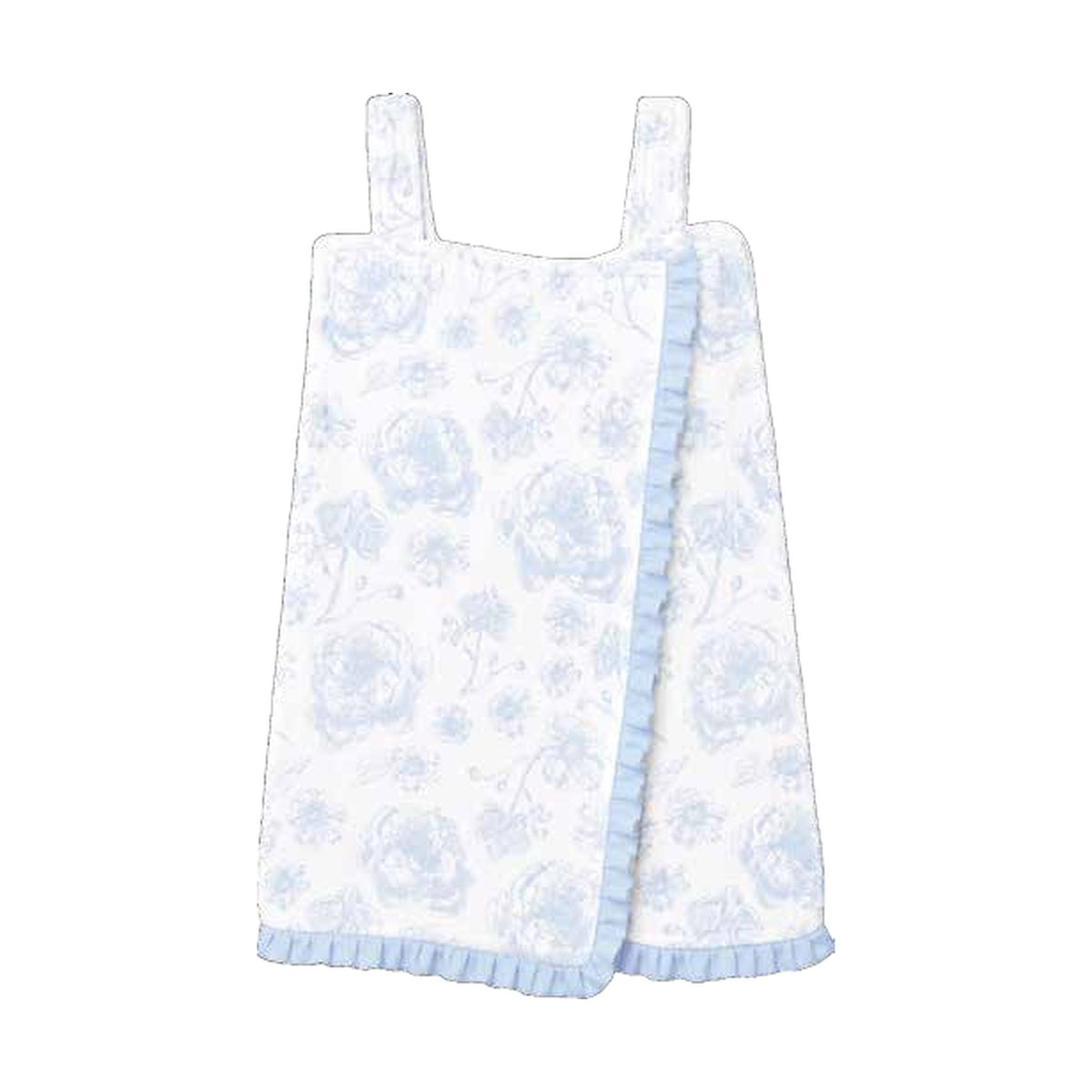 Beautiful Blue Toile Spa Wrap