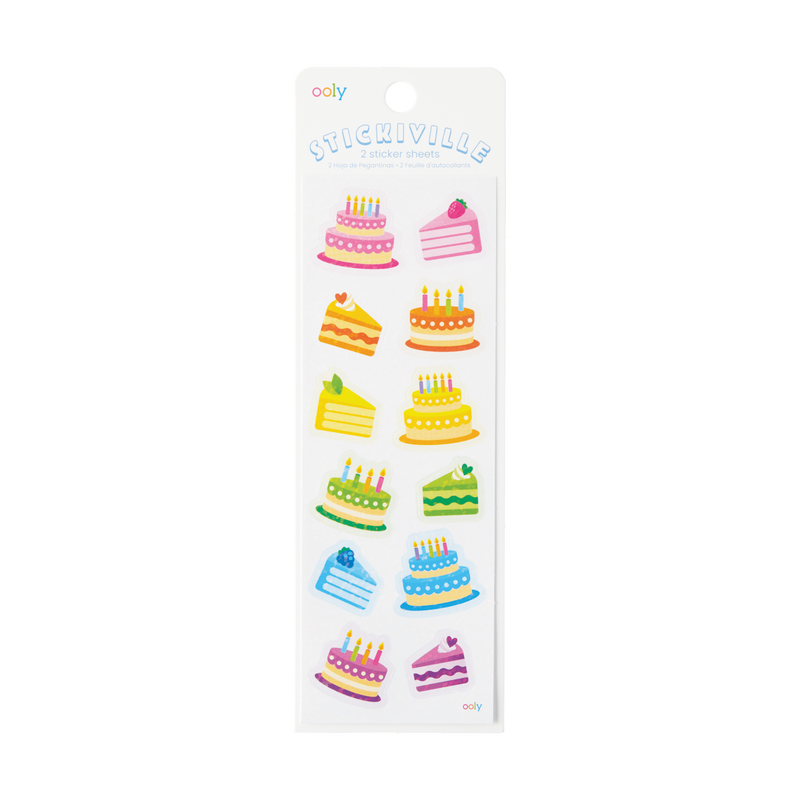 Stickiville Birthday Cakes Stickers