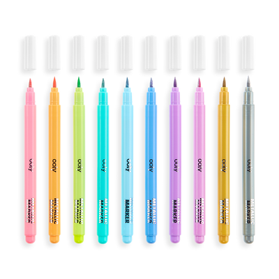 Color Lustre Metallic Brush Markers