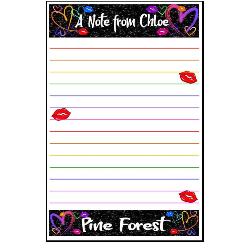 Lined Galaxy Love Notecards Camp Notecards – letters FROM camp notecards (8 cards + 8 envelopes) for sleepaway/overnight camp by Bee Bee Designs