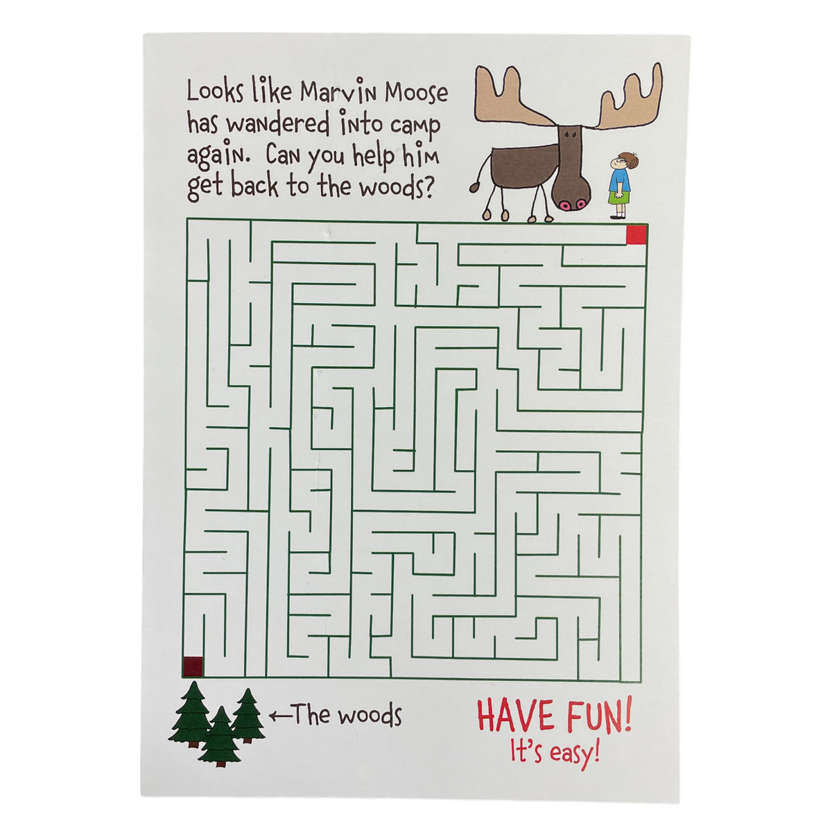 Moose Maze Card - Bee Bee Designs