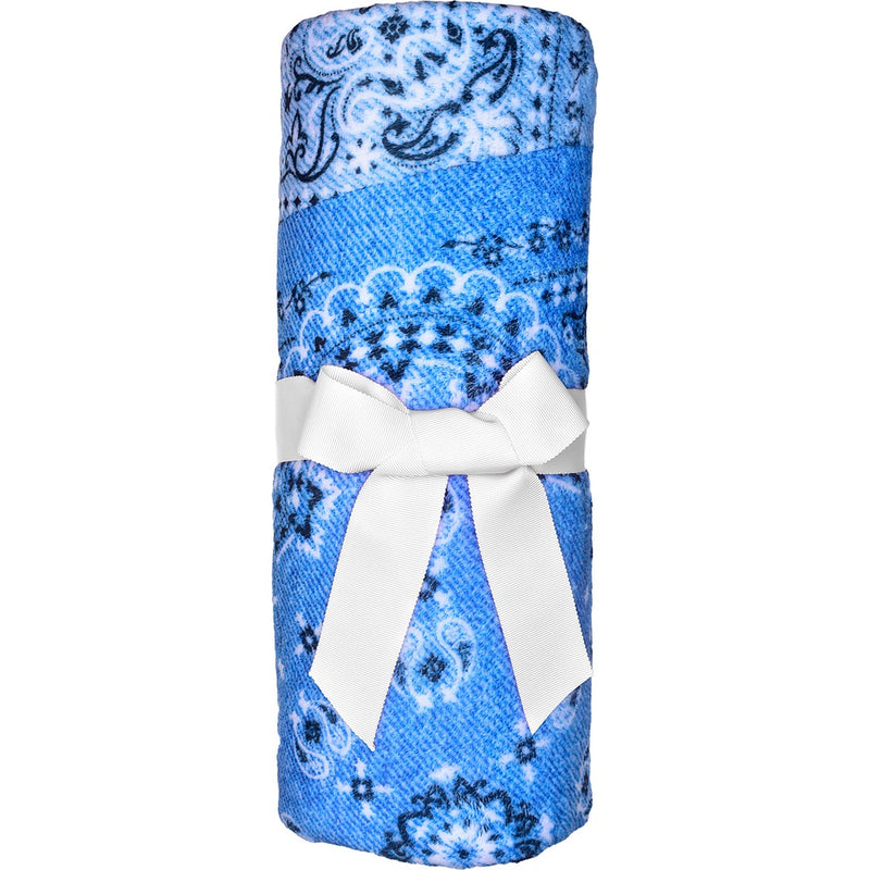 Bandana Denim Throw Blanket