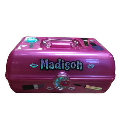 Caboodles On-The-Go Girl Makeup Box, Silver Sparkle
