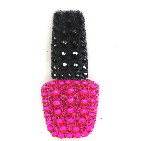 Pink Nail Polish StickerBean – collectible StickerBean for trading + decorating at sleepaway or overnight camp by Bee Bee Designs