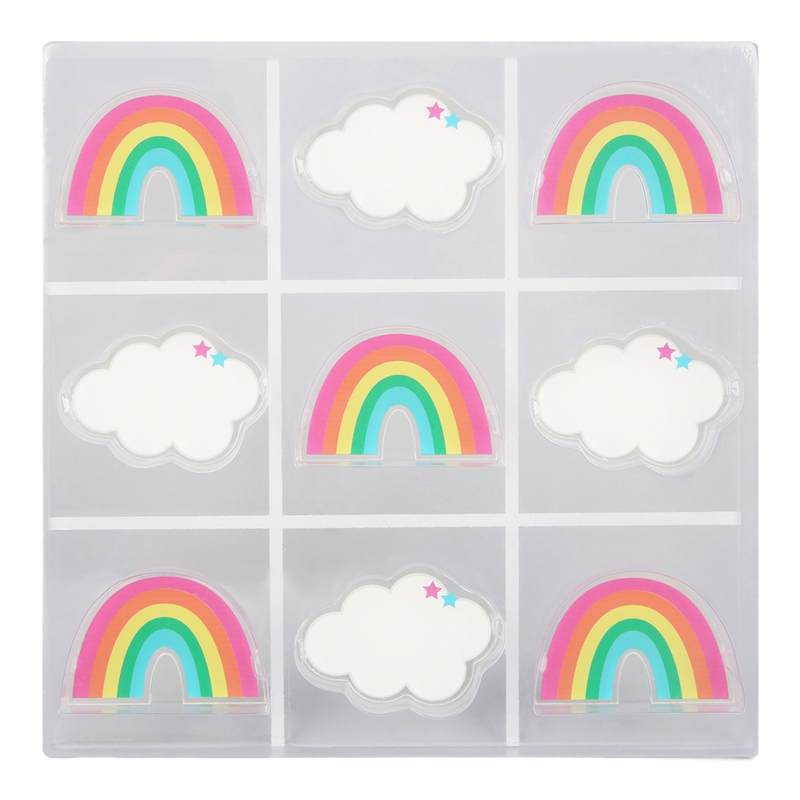 Rainbow Lucite Tic-Tac-Toe Game