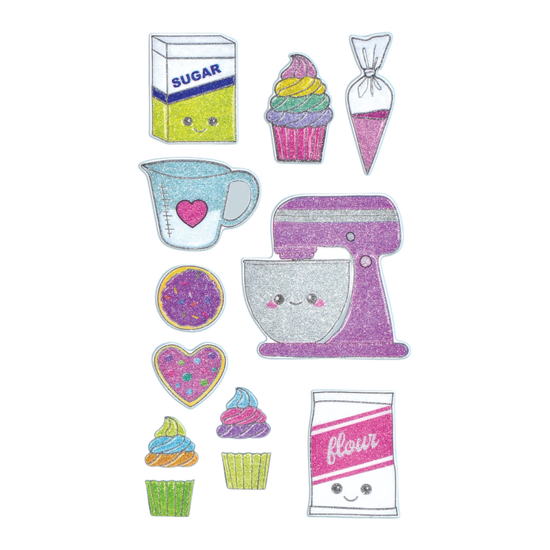 Baked With Love Puffy Stickers