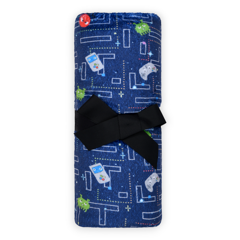 Gamer Glitch Fuzzy Throw Blanket