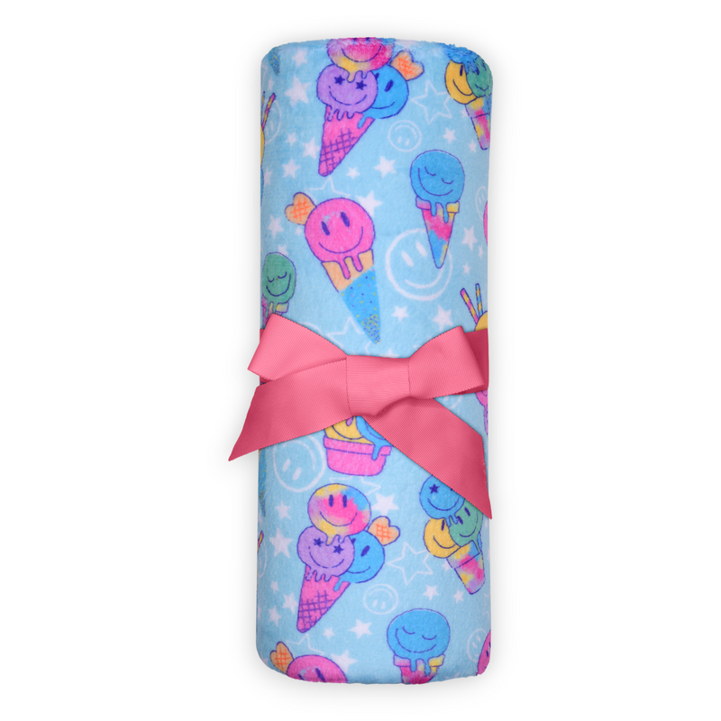 Ice Cream Party Fuzzy Throw Blanket