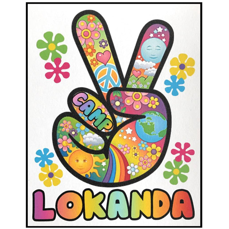 Peace Fingers Notecard