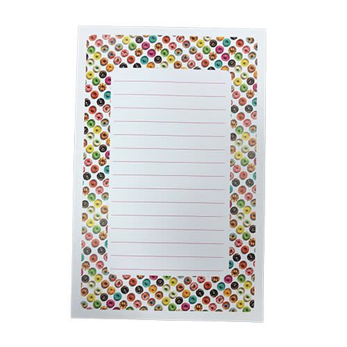 Donuts Lined Notepad - Bee Bee Designs