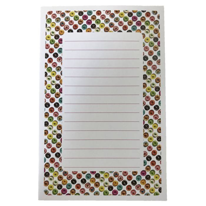 Donuts Lined Notepad