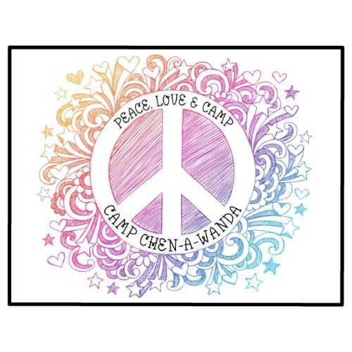 Peace Doodle Notecards Camp Notecards – letters FROM camp notecards (8 cards + 8 envelopes) for sleepaway/overnight camp by Bee Bee Designs