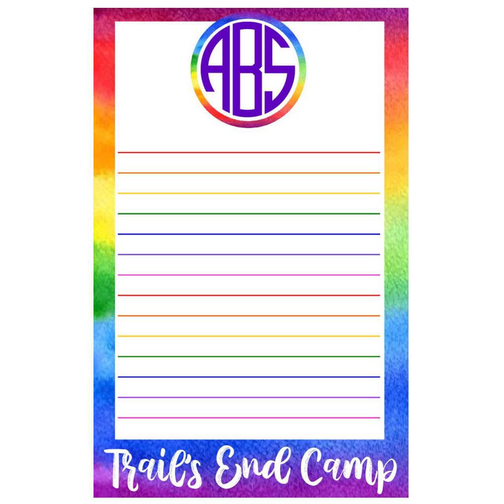 Monogram Fill-In Notecards Camp Notecards – letters FROM camp notecards (8 cards + 8 envelopes) for sleepaway/overnight camp by Bee Bee Designs