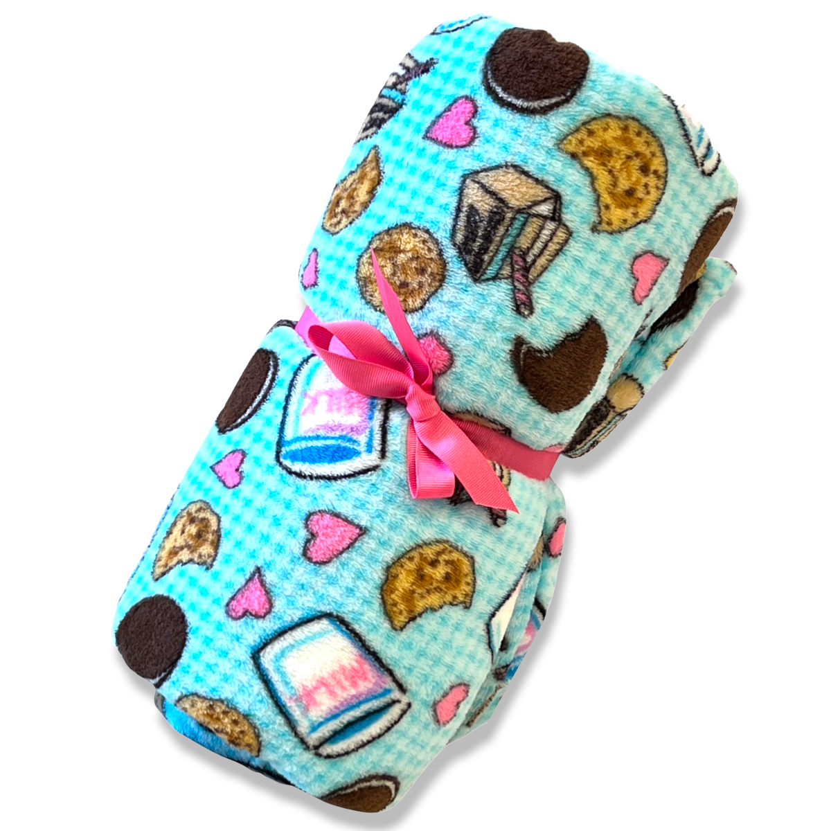 Love Milk n Cookies Fuzzy Blanket - Bee Bee Designs