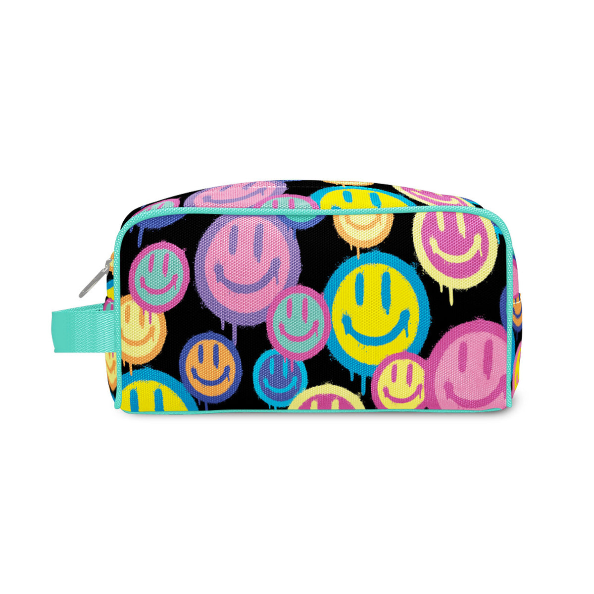 Spray Smiley Puffer Cosmetic Bag - Bee Bee Designs