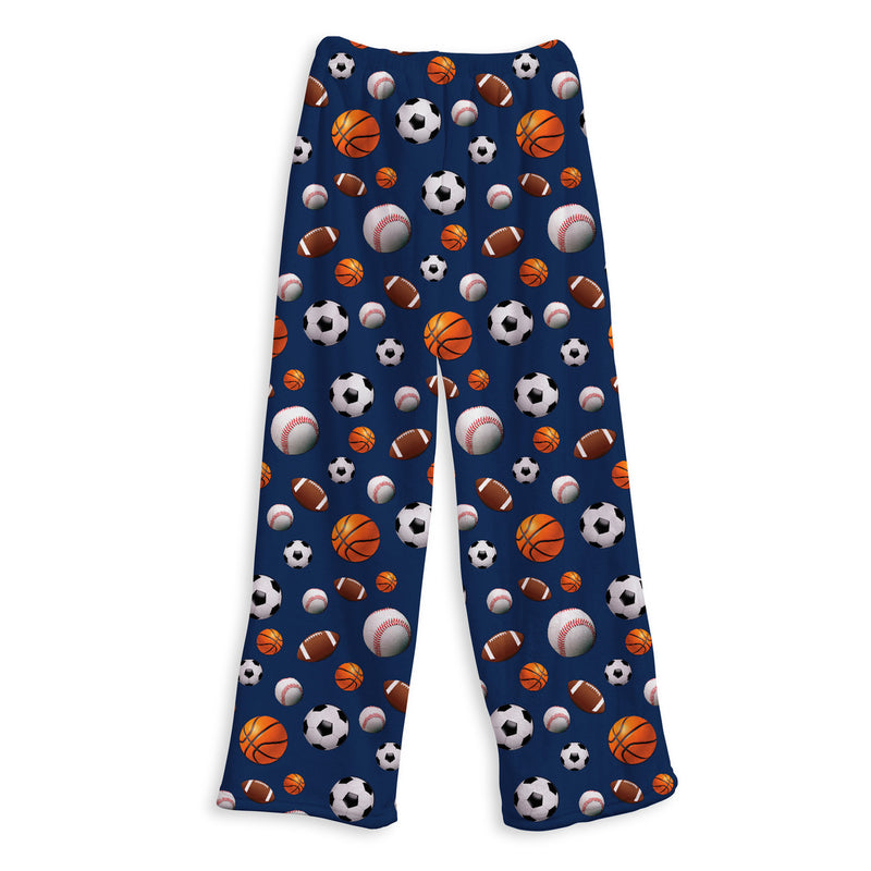 Navy Sports Fuzzy Pants