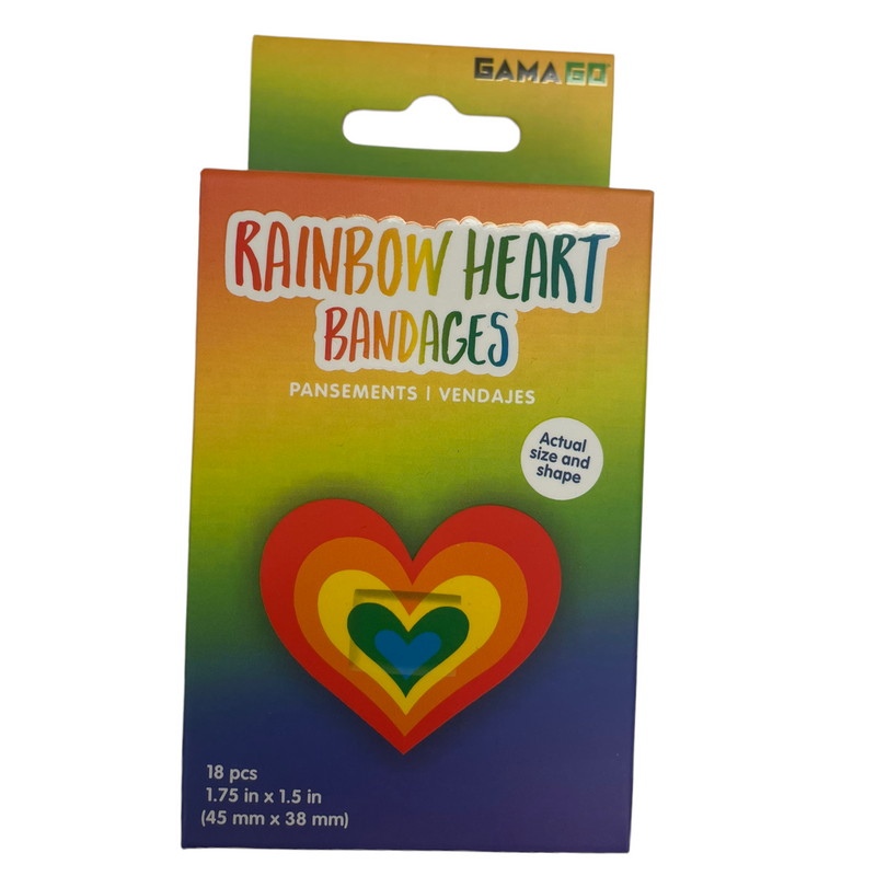 Rainbow Heart Bandages