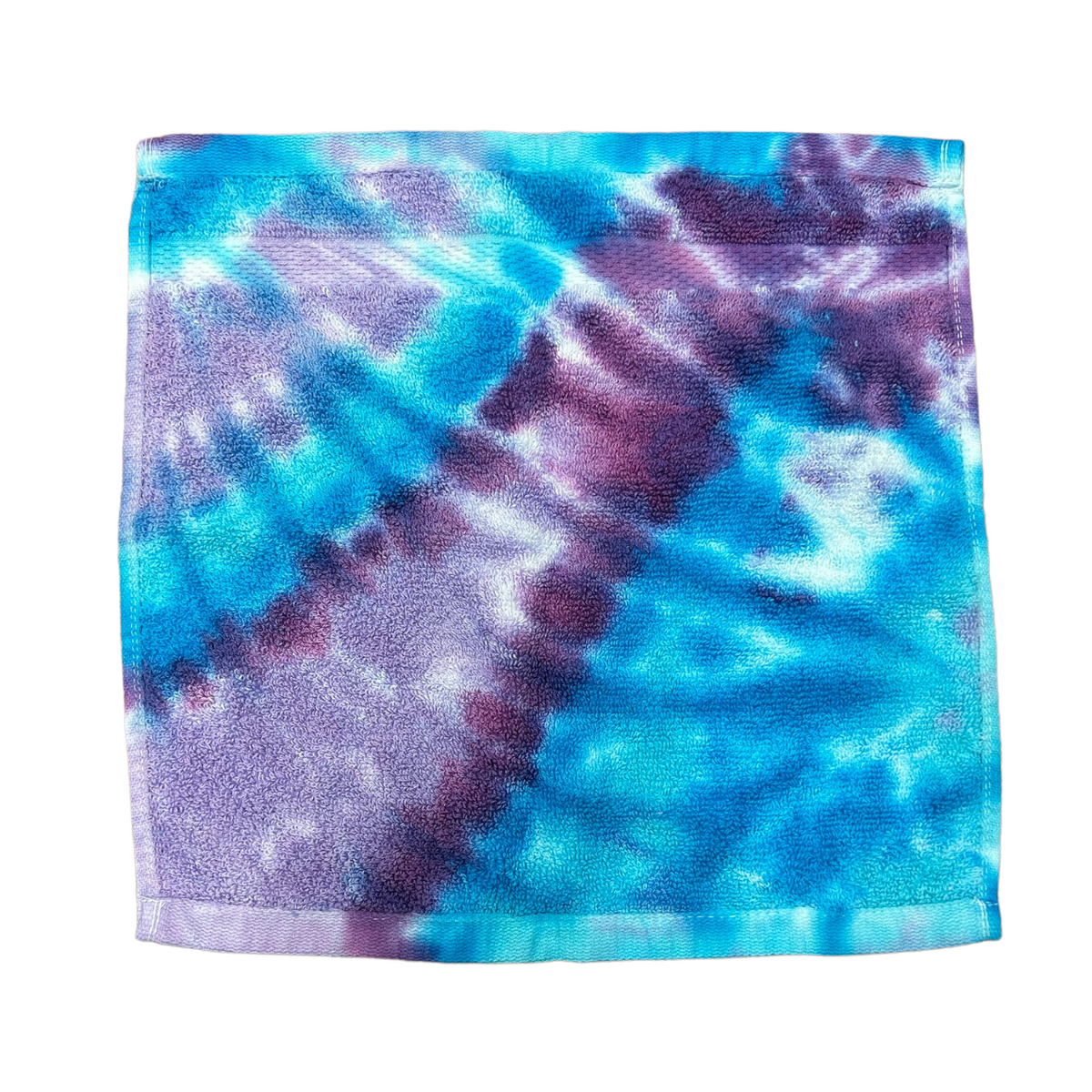 Gidget Tie Dye Terry Washcloth camp towel – cotton classic pattern – perfect for lake days and camp showers.