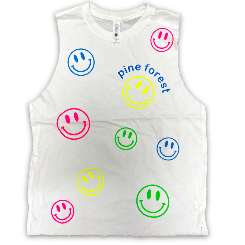 Camp Smiles Neon Sleeveless Shirt