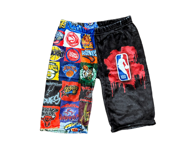 NBA Team Logos Fuzzy Boy Shorts