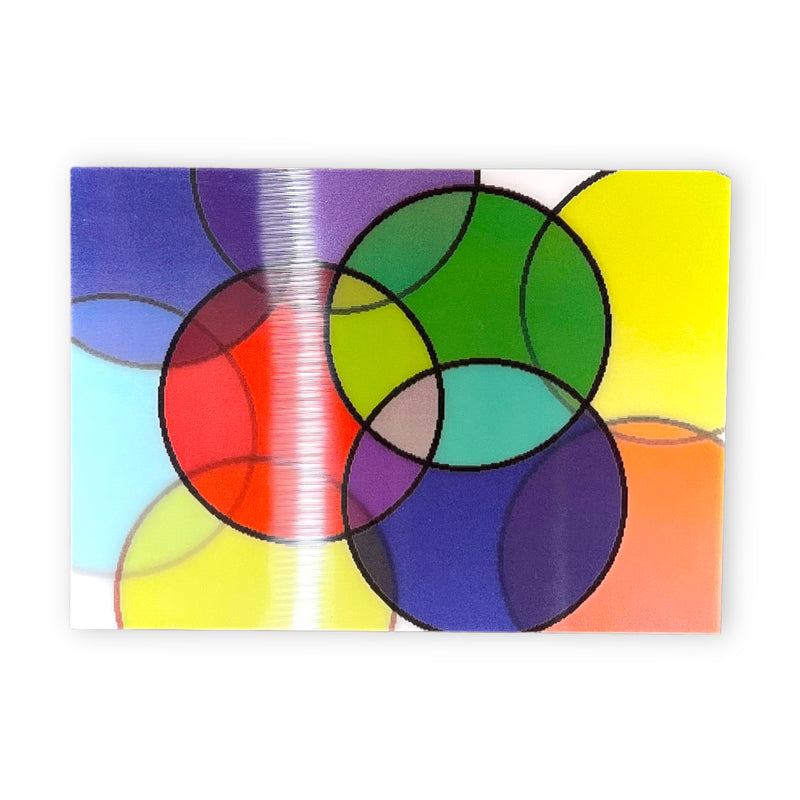 Colored Circles 3-D Postcard
