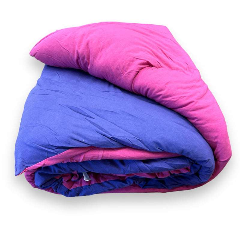 Reversible Hot Pink/Purple Jersey Comforter