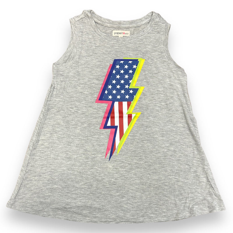 American Flag Lightning Bolt Soft Tank