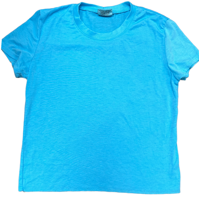 Bright Aqua Firehouse Crew T-Shirt