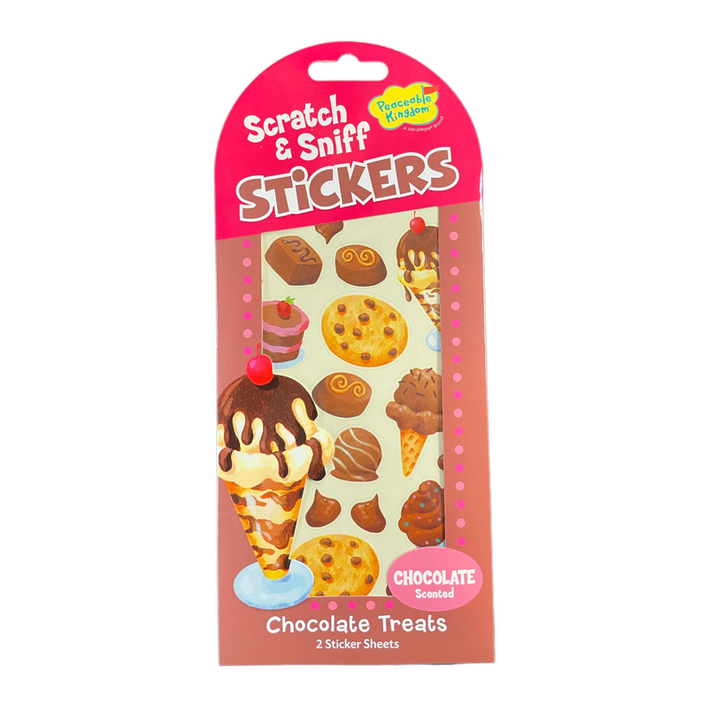 Chocolate Scented Scratch and Sniff Stickers