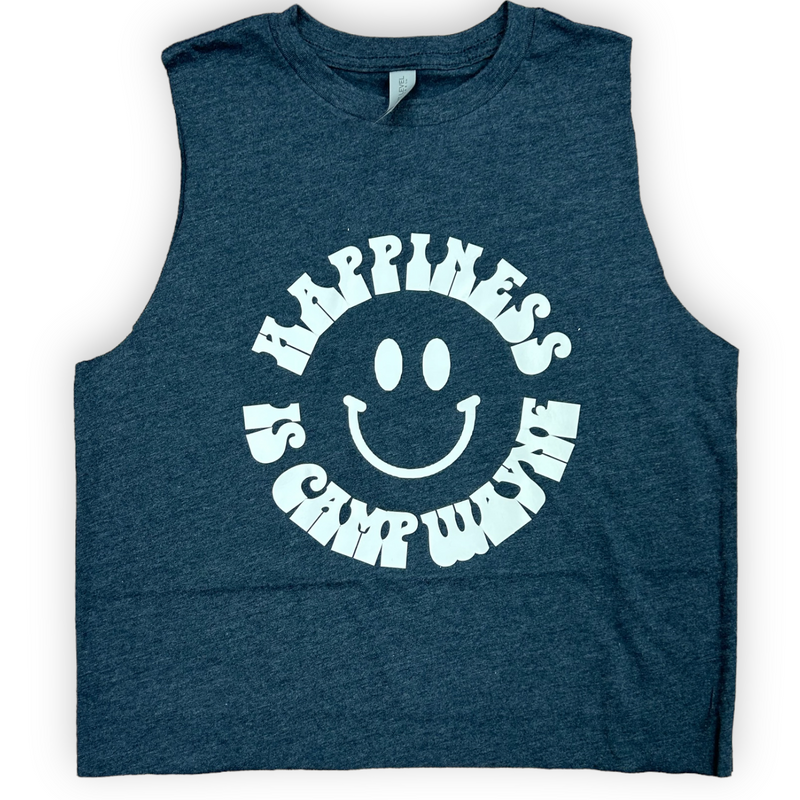 Happiness is Camp Sleeveless Shirt