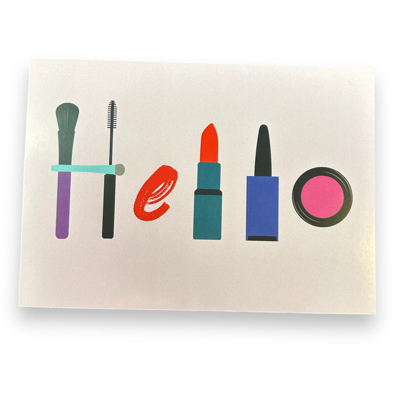 Makeup Hello Card