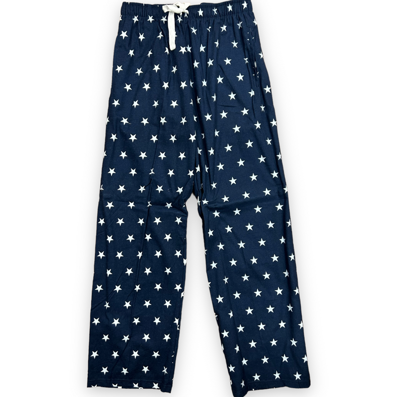 Navy PJ pants with White Stars