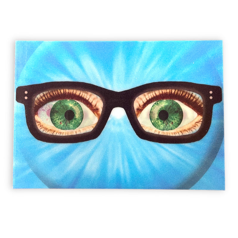 Green Eyes 3-D Postcard