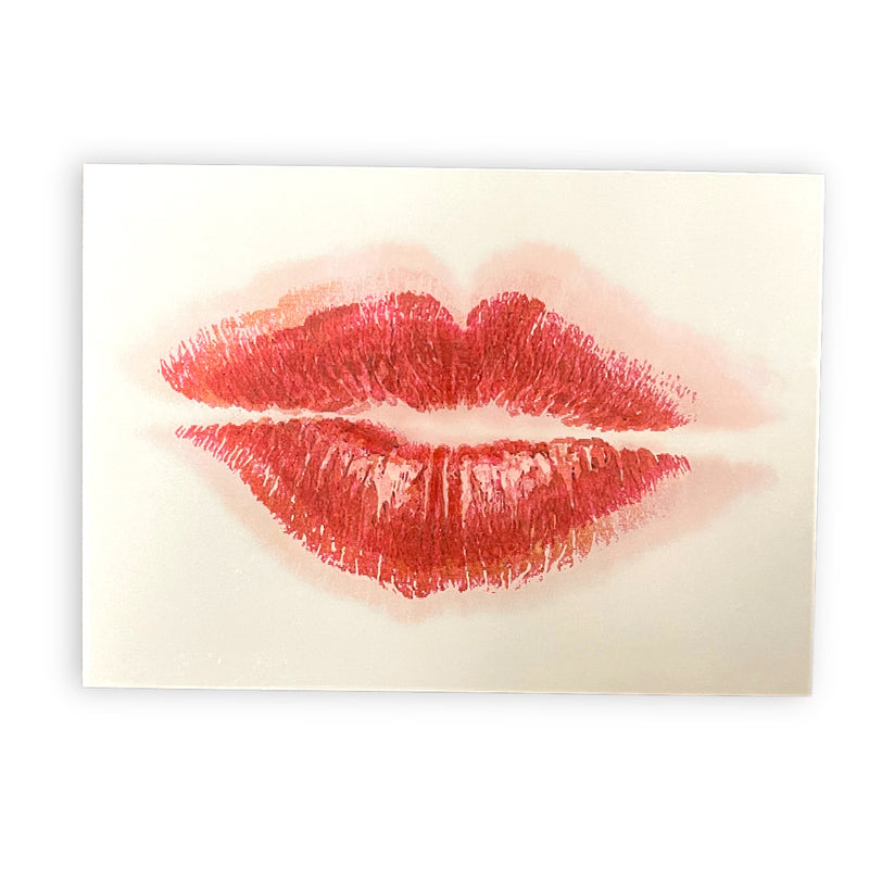 Kiss Lips 3-D Postcard