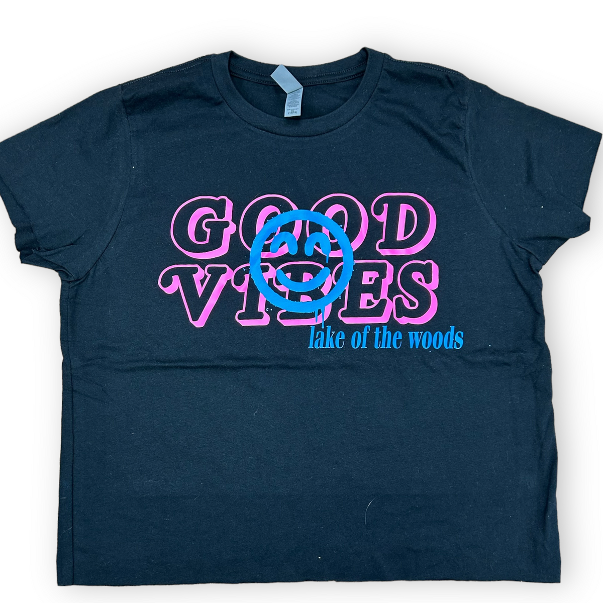 Good Vibes Dripping Smile Camp Shirt - Bee Bee Designs