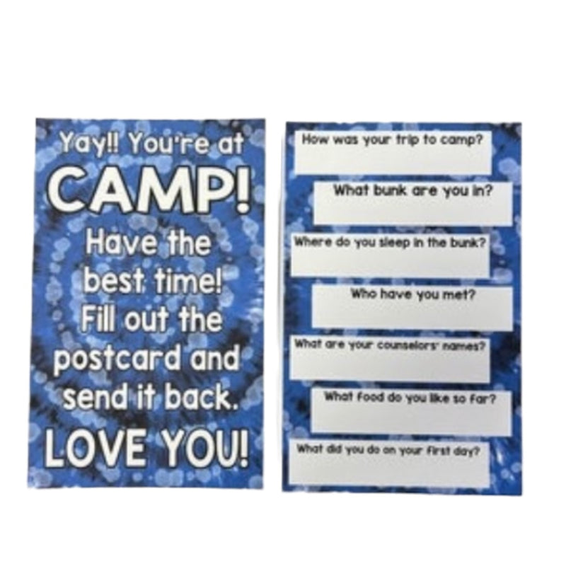 Rugged Tie Dye  First Letter to Camp