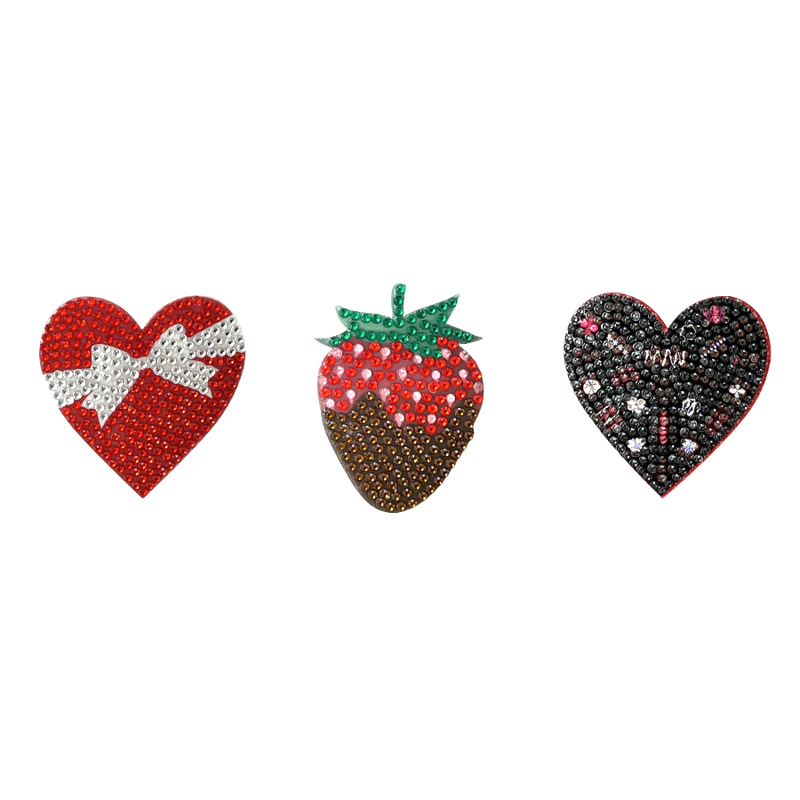 Valentines Day Set of 3 StickerBeans