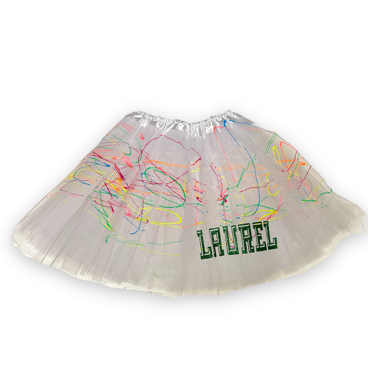 Neon Splatter Tutu with Camp Name - Bee Bee Designs