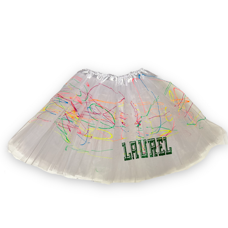 Neon Splatter Tutu with Camp Name