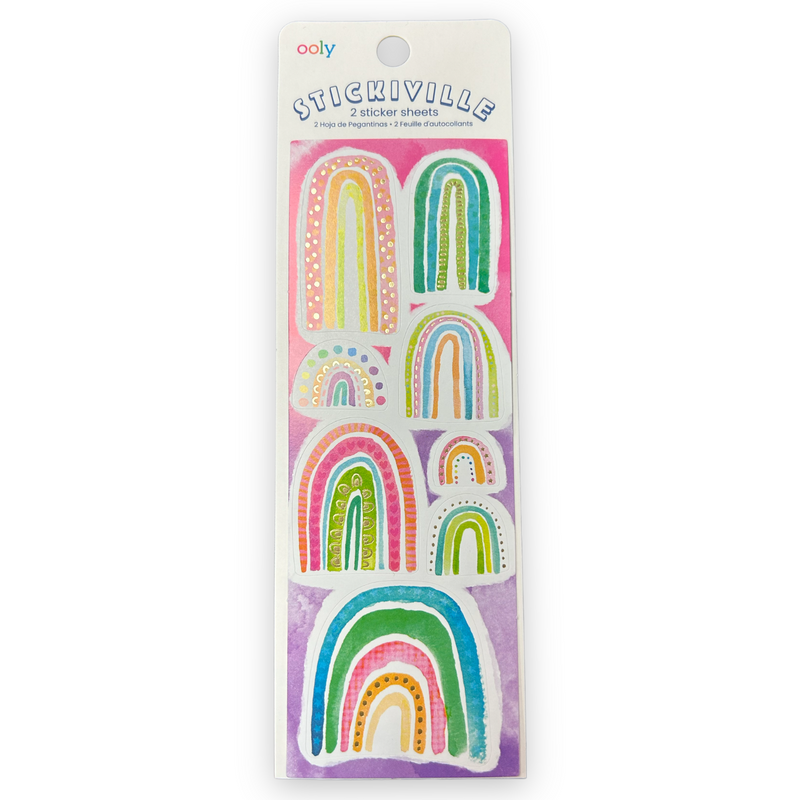 Stickiville Watercolor Rainbow Stickers