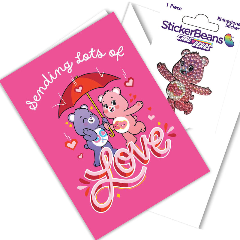 Care Bear Love StickerBean Card