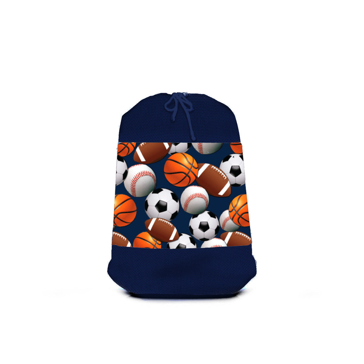 Navy Sports Mesh Sock Bag - Bee Bee Designs