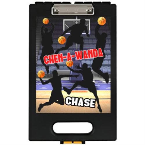 Basketball Silhouette Clipboard – storage clipboard for writing camp letters at sleepaway or overnight camp by Bee Bee Designs