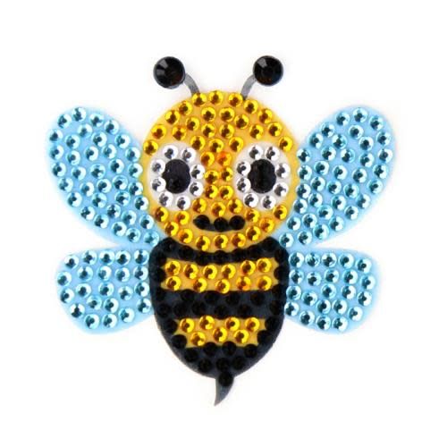 Buzzy Bee StickerBean – collectible StickerBean for trading + decorating at sleepaway or overnight camp by Bee Bee Designs