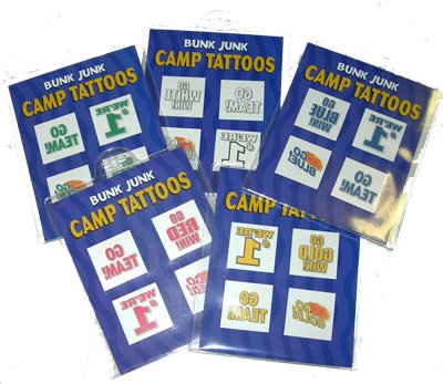 Color War Tattoos - Bee Bee Designs
